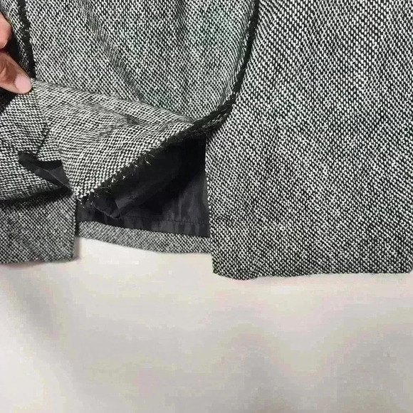 Merona women's metallic black and gray knee length skirt wool blend size 8 - Picture 5 of 7